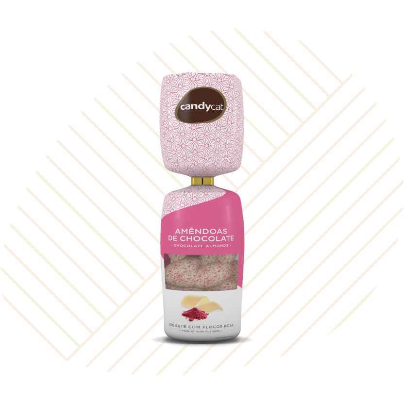 Amêndoas de Iogurte com Flocos Rosa Saq. Premium AT 150g