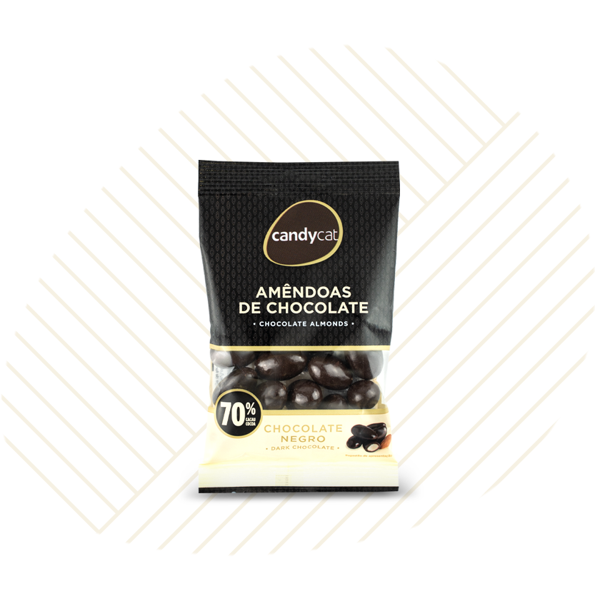 Amêndoa Chocolate Negro 70% Cacau 90g